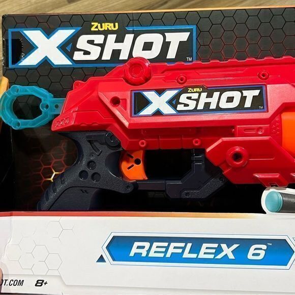 NWT Zuru Kid's X-Shot Excel Reflex 6 Foam Dart Blaster Combo‎ Pack (12 Darts) - Picture 4 of 6